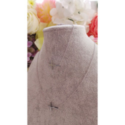 Celebrytka bransoletka KRZYŻ KRZYŻE STAL SREBRNA