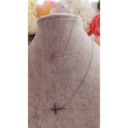 Celebrytka bransoletka KRZYŻ KRZYŻE STAL SREBRNA