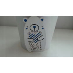 Doniczka, osłonka przybornika na kredki MIŚ