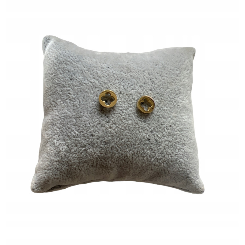 Złote kolczyki wkrętki KONICZYNKI STAL 316L