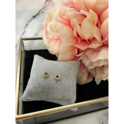 Złote kolczyki wkrętki KONICZYNKI STAL 316L