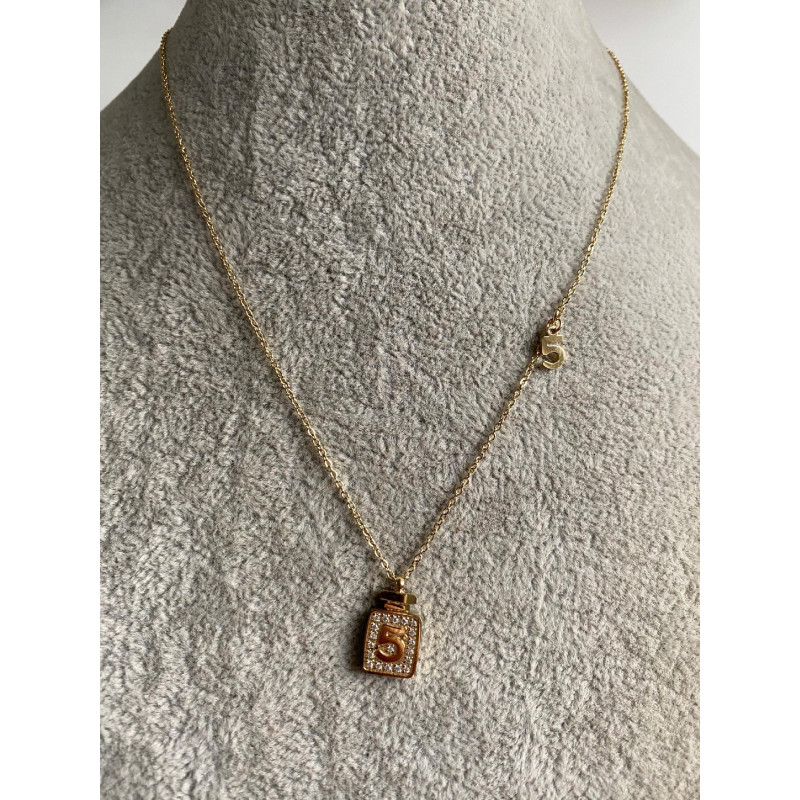 738 Celebrytka perfumy flakonik NR 5 stal 316