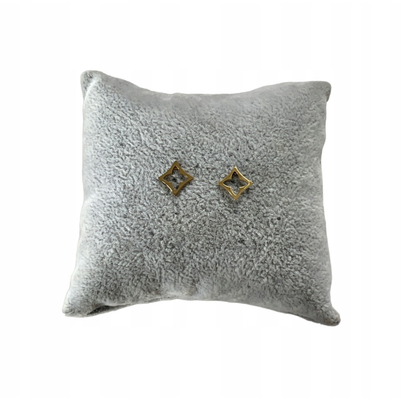 Złote kolczyki wkrętki KONICZYNKI STAL 316L