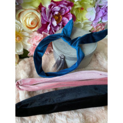 Opaska do włosów profilowana welurowa PIN-Up KOLOR