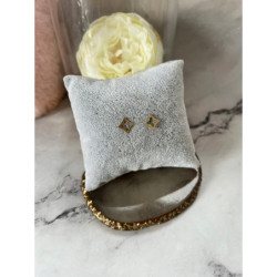 Złote kolczyki wkrętki KONICZYNKI STAL 316L