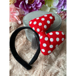 Opaska do włosów myszka MIKI MINIE KOKARDA Hit