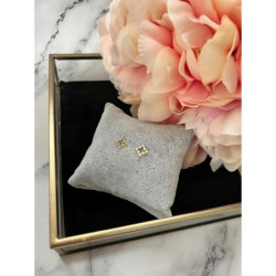 Złote kolczyki wkrętki KONICZYNKI STAL 316L