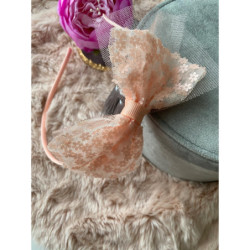 Opaska do włosów tiul kokarda dla księżniczki HIT