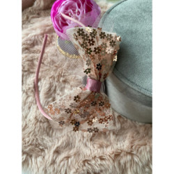 Opaska do włosów tiul kokarda dla księżniczki HIT