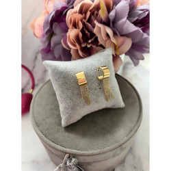 429 Złote kolczyki KÓŁKA ŁAŃCUSZKI STAL 316L