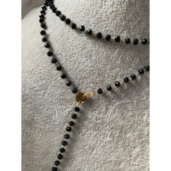 619 Różaniec naszyjnik Blueberry KONICZYNKI Stal