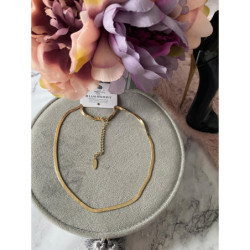 1058 Celebrytka Blueberry żmijka Piękna Stal 316L