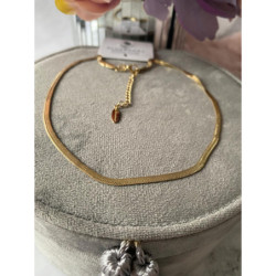 1058 Celebrytka Blueberry żmijka Piękna Stal 316L