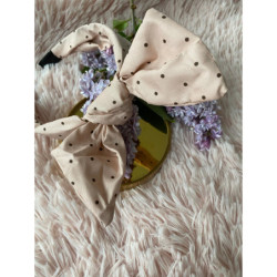 Opaska do włosów pin-up szeroka kropki 5 KOLORÓW