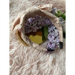 Opaska do włosów pin-up szeroka kropki 5 KOLORÓW