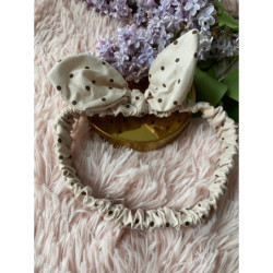 Opaska na gumce pin-up kropki groszki 6 KOLORÓW