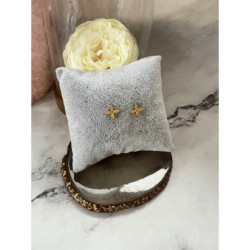 Złote kolczyki wkrętki KONICZYNKI STAL 316L