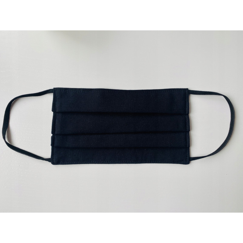 Maseczka bawełniana wielorazowa CZARNA MASKA