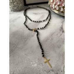 619 Różaniec naszyjnik Blueberry KONICZYNKI Stal