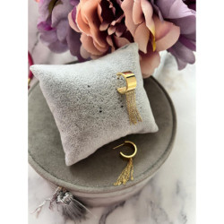 429 Złote kolczyki KÓŁKA ŁAŃCUSZKI STAL 316L