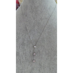 675 Celebrytka KRAWATKA CYRKONIE STAL 316 SREBRNA