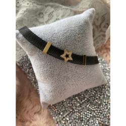 Bransoletka Blueberry Gwiazdka cyrkonie złota