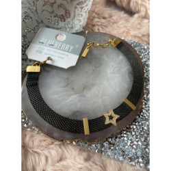 Bransoletka Blueberry Gwiazdka cyrkonie złota