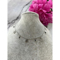 724 SREBRNY łańcuszek celebrytka SERCE Stal 316L