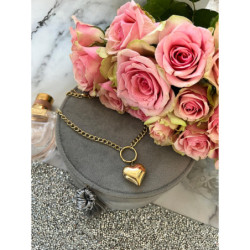 177 Złoty naszyjnik celebrytka SERCE SERDUSZKA