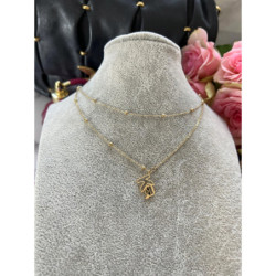 354 Złoty naszyjnik NA PREZENT DELIKATNY STAL 316L