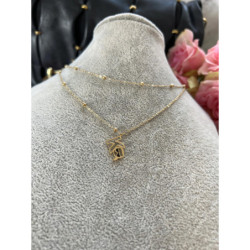 354 Złoty naszyjnik NA PREZENT DELIKATNY STAL 316L