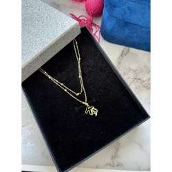 354 Złoty naszyjnik NA PREZENT DELIKATNY STAL 316L