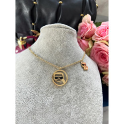 480 Złoty naszyjnik NA PREZENT DELIKATNY STAL 316