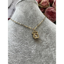 1246 Złoty łańcuszek celebrytka NA PREZENT Stal