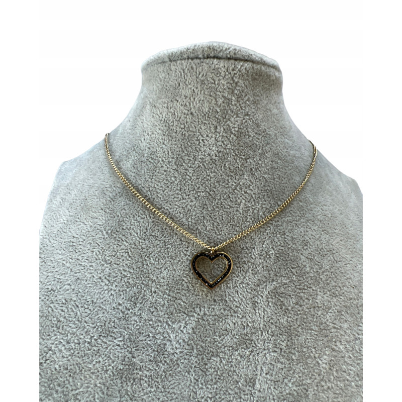 828 Złoty łańcuszek celebrytka SERCE SERDUSZKO