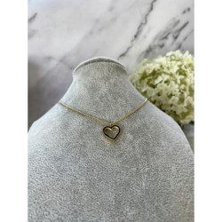 828 Złoty łańcuszek celebrytka SERCE SERDUSZKO
