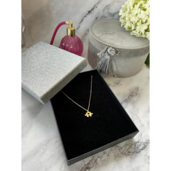 853 Złoty łańcuszek celebrytka PUZZLE SERCE STAL