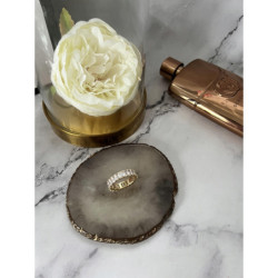 1360 Pierścionek obrączka CYRKONIE r 8/18mm stal