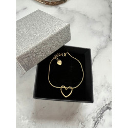 1349 Złota bransoletka delikatna SERCE SERDUSZKO