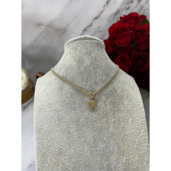 1347 Złoty łańcuszek celebrytka SERCE PANCERKA