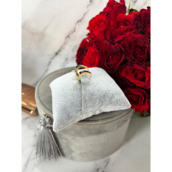 1354 Złote kolczyki z. angielskie CYRKONIE STAL