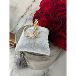 1362 Złote kolczyki KÓŁKA KOŁA CYRKONIE STAL 316L