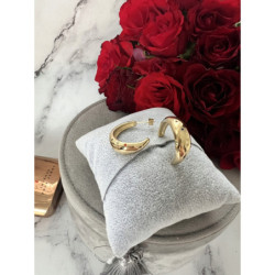 1361 Złote kolczyki KÓŁKA KOŁA CYRKONIE STAL 316L