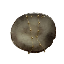 1370 Złote kolczyki wiszące...