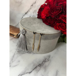 1357 Złote kolczyki ozdobna zatyczka z łańcuszkami