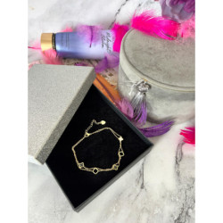 1171 Bransoletka na nogę kostkę PERŁOWA KONICZYNKA