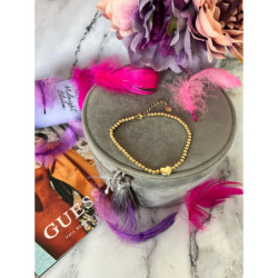 1040 Bransoletka na nogę kostkę SERCE STAL 316L