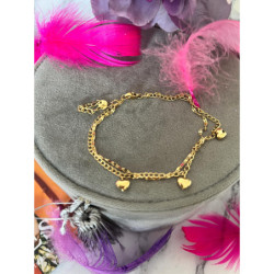 289 Bransoletka na nogę kostkę SERCA SERCE STAL