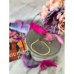 186 Bransoletka na nogę kostkę ŻMIJKA STAL 316L