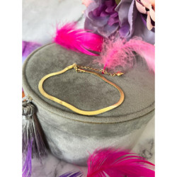 186 Bransoletka na nogę kostkę ŻMIJKA STAL 316L